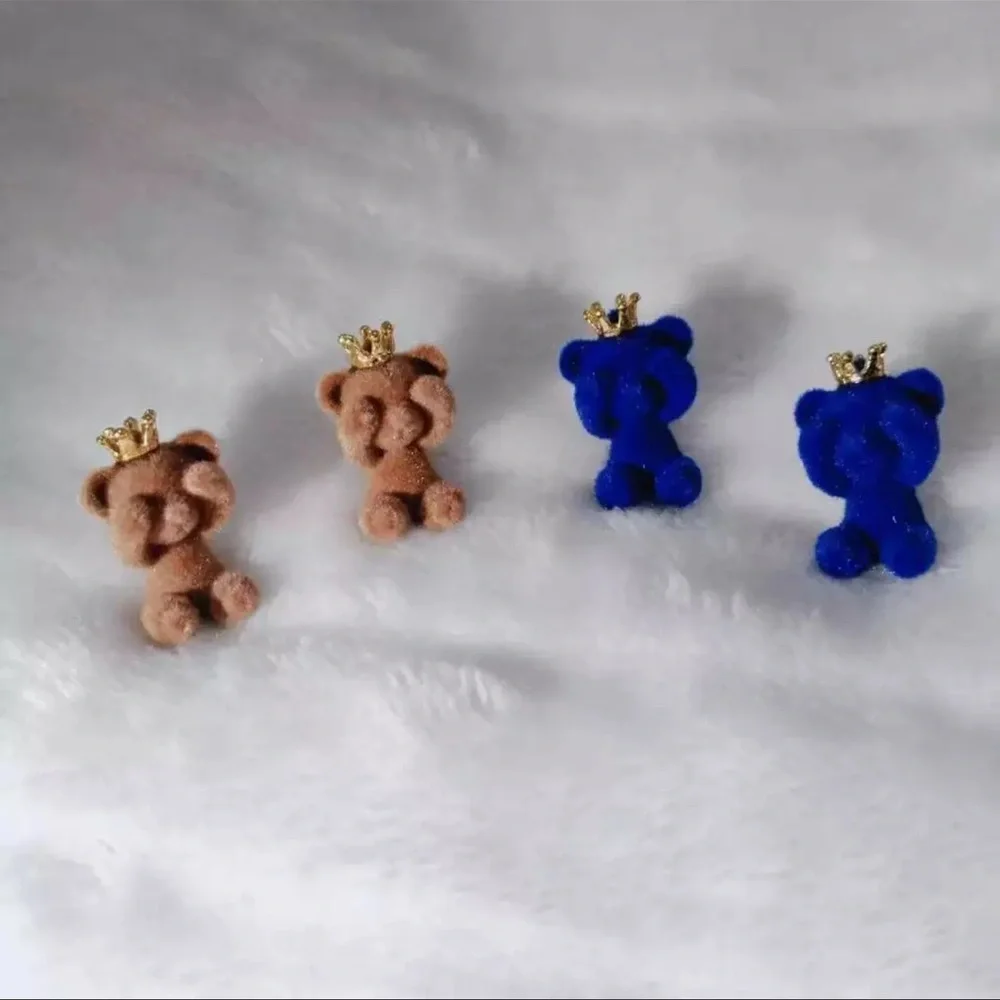 Teddy bear earrings - Picture 2 of 2